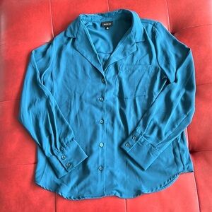 Who What Wear Long Sleeved Button Down Shirt
